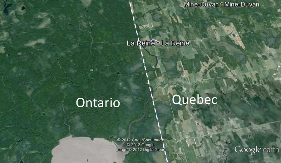 Development differences between Northern Ontario and Quebec